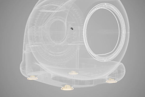 Cat approaching Tikpaws Smart Litter Box triggering safety sensor