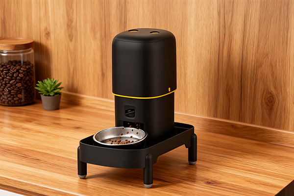 Black color variant of Tikpaws Pet Feeder Bracket